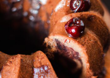 Bolo fit de cereja e chocolate