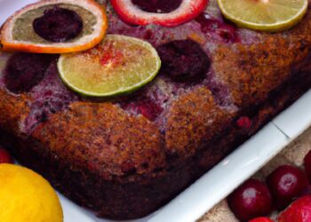 Bolo fit de frutas vermelhas e chia