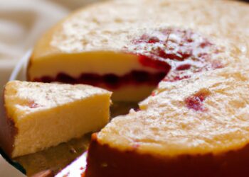 Bolo fit de goiaba com queijo cottage