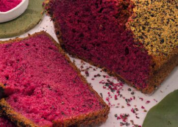 Bolo Fit de Beterraba com Gengibre e Sementes de Chia