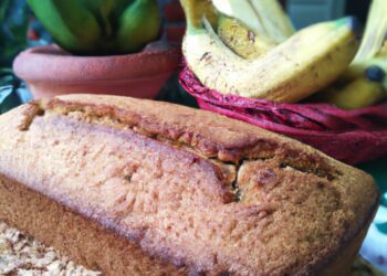 Bolo de banana e aveia: Energia natural