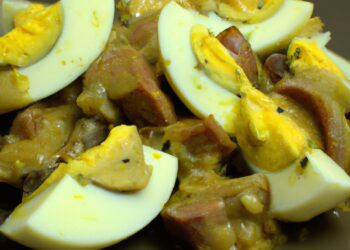 Ovos mexidos com cogumelos
