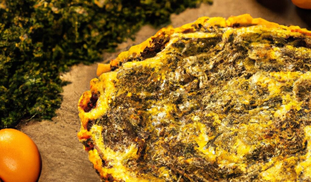 Torta de espinafre e ricota fit