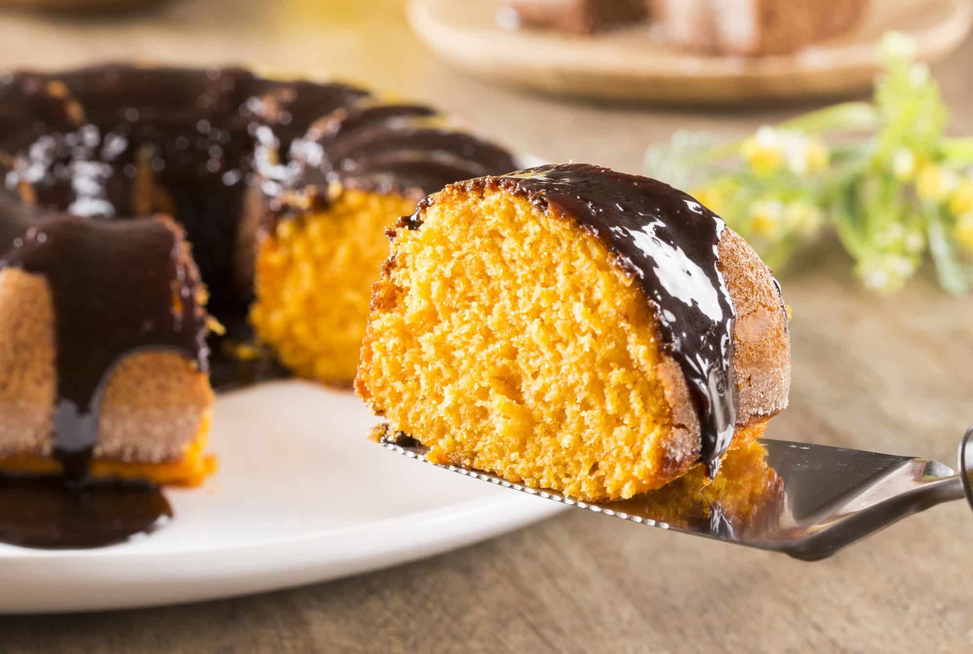 Receita de bolo de cenoura fofinho