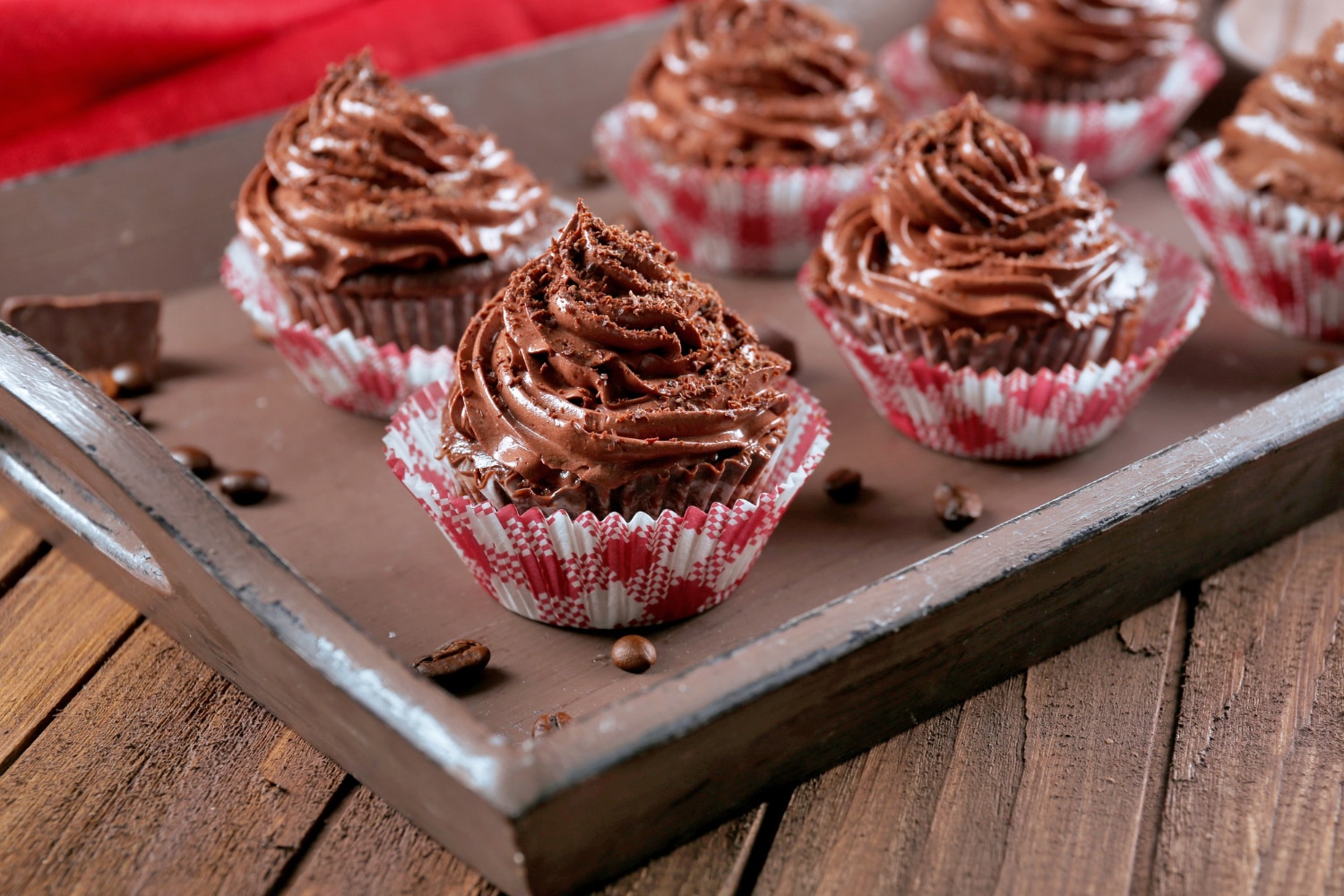 Receita de cupcake de chocolate com glacê