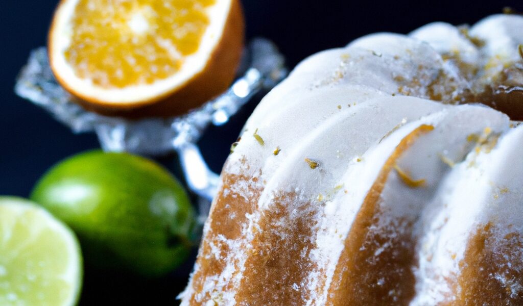 Receita de bolo de baunilha com creme de laranja