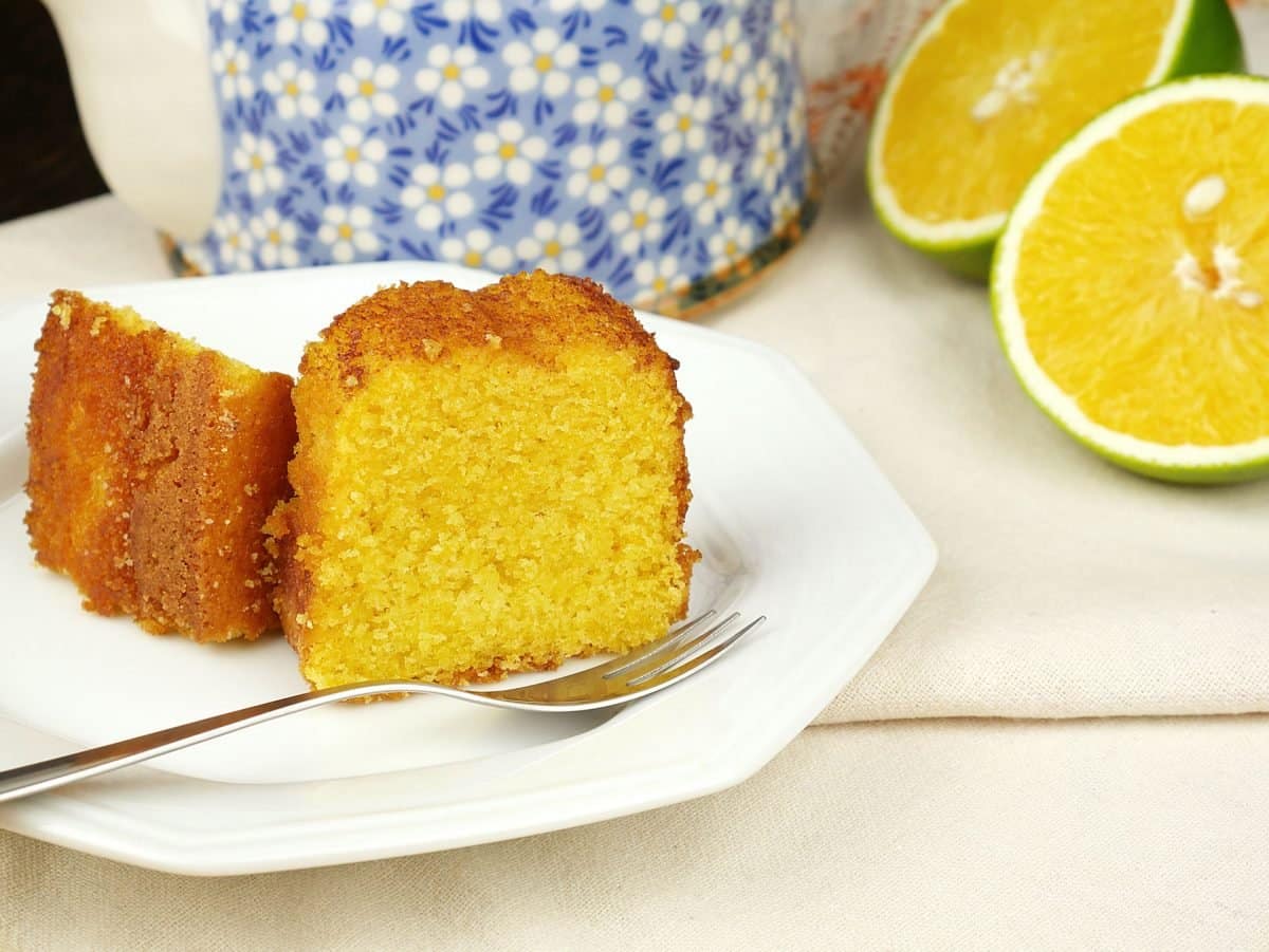 Receita de bolo de fubá com laranja