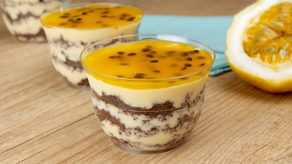 Receita de bolo de pote de maracujá