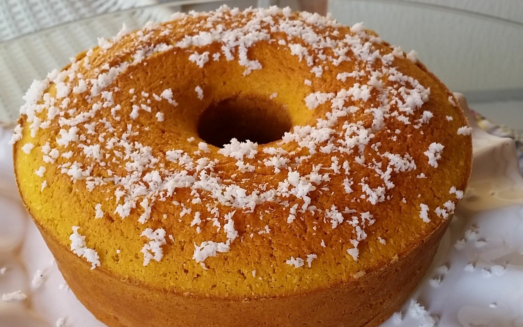 Receita de bolo de abóbora com coco