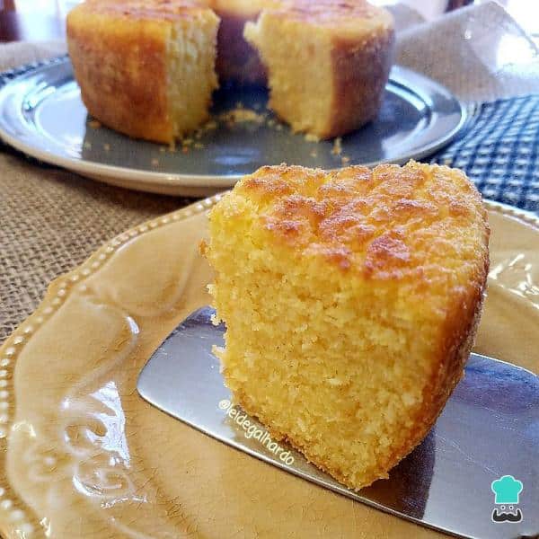 Receita de bolo de fubá light